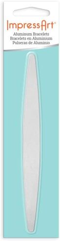 ImpressArt Tapered Bracelet Blanks, 5/8" x 6", Aluminum- 24 Pack for Metal Stamping & Engraving in Kuwait