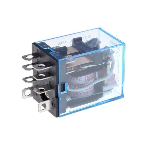 LY2NJ General Purpose Electromagnetic Relay, DPDT, 8 Pin, 10A, 220/240VAC Coil, Epoxy Sealed (24V AC) in Kuwait