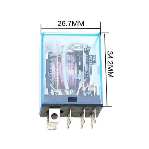 LY2NJ General Purpose Electromagnetic Relay, DPDT, 8 Pin, 10A, 220/240VAC Coil, Epoxy Sealed (24V AC) in Kuwait