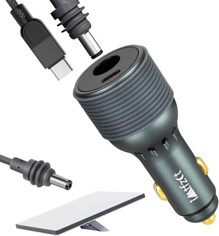 Starlink Mini Car Adapter 12V/24V to 30V, 2-in-1 Car Charger with DC & USB-C for Starlink Mini, 90W Cigarette Lighter Adapter, Supports 16AWG 50M Cable, Ideal for RV, Boat, Trailer in Saudi Arabia
