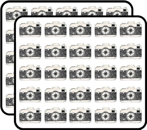 Travel Camera 50 Pack 1-Inch Retro Stickers for Scrapbooking, Journals, Planners, Laptops, Phones and Water Bottles in Kuwait