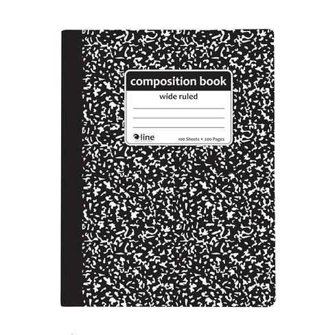 C-Line Composition Notebook, Wide Ruled, 1 Notebook, Black Marble (22024) in Kuwait
