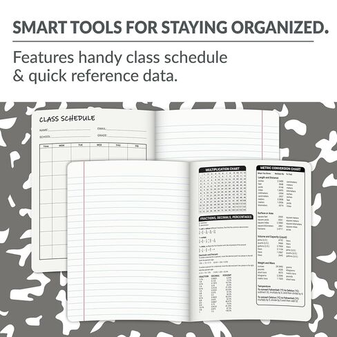 C-Line Composition Notebook, Wide Ruled, 1 Notebook, Black Marble (22024) in Kuwait