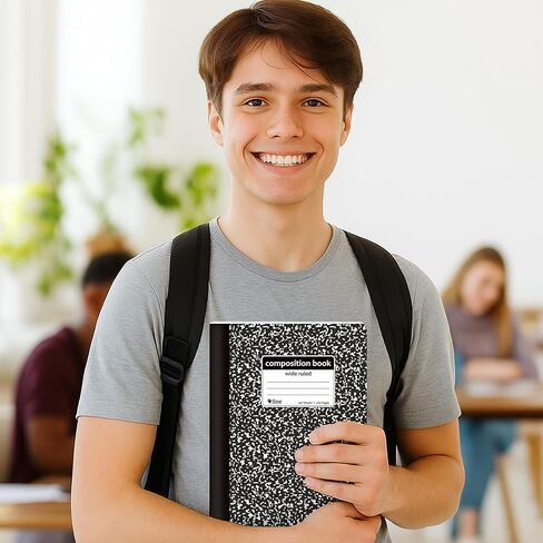 C-Line Composition Notebook, Wide Ruled, 1 Notebook, Black Marble (22024) in Kuwait