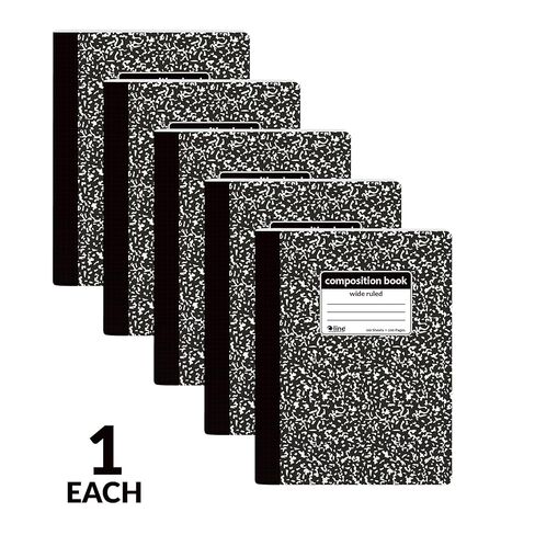 C-Line Composition Notebook, Wide Ruled, 1 Notebook, Black Marble (22024) in Kuwait
