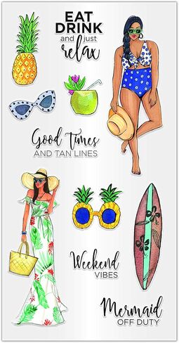 Hampton Art Rongrong Clear Stamps - JUST Relax in Kuwait