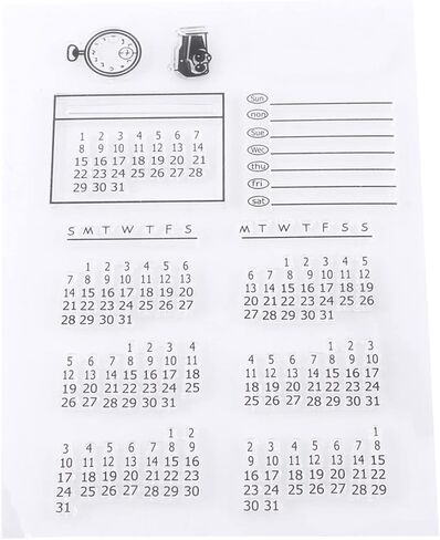 Generic Clear Silicone Stamp Set, Soft Textured Stamps for Scrapbooking Photo Album Greeting Cards, with Reusable Peel Stick Patterns for Home Decor in Kuwait