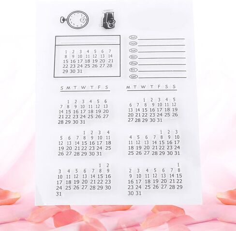 Generic Clear Silicone Stamp Set, Soft Textured Stamps for Scrapbooking Photo Album Greeting Cards, with Reusable Peel Stick Patterns for Home Decor in Kuwait