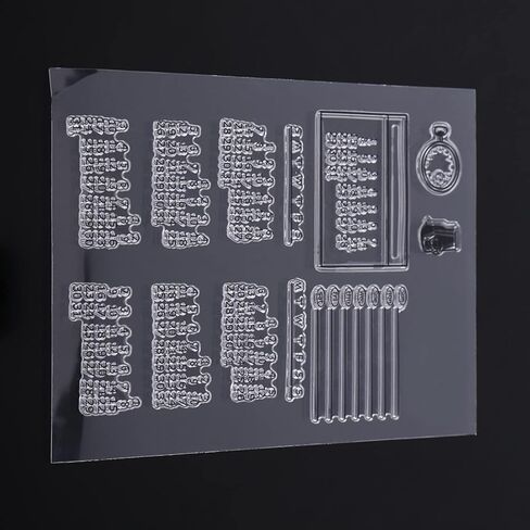 Generic Clear Silicone Stamp Set, Soft Textured Stamps for Scrapbooking Photo Album Greeting Cards, with Reusable Peel Stick Patterns for Home Decor in Kuwait