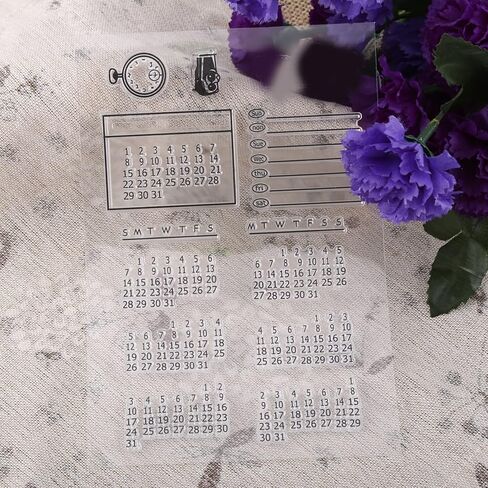 Generic Clear Silicone Stamp Set, Soft Textured Stamps for Scrapbooking Photo Album Greeting Cards, with Reusable Peel Stick Patterns for Home Decor in Kuwait
