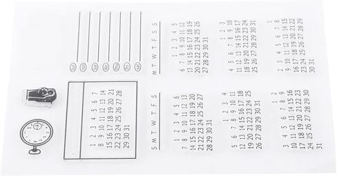 Generic Clear Silicone Stamp Set, Soft Textured Stamps for Scrapbooking Photo Album Greeting Cards, with Reusable Peel Stick Patterns for Home Decor in Kuwait