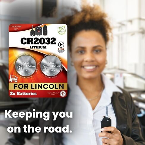 Key Fob Batteries for Lincoln CR2032 – Aviator, LS, Mark LT, MKS, MKT, MKX, MKZ, Navigator, Town Car, Zephyr – Lincoln Key Fob Battery Replacement in Saudi Arabia