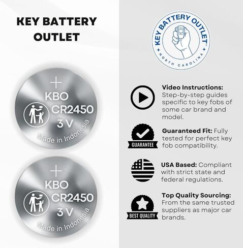 Key Fob Batteries for Lincoln CR2032 – Aviator, LS, Mark LT, MKS, MKT, MKX, MKZ, Navigator, Town Car, Zephyr – Lincoln Key Fob Battery Replacement in Saudi Arabia