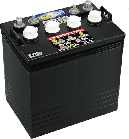 Crown CR-165 8V 165Ah Deep-Cycle Golf Cart Batteries – Full 48V Replacement for Trojan T-875 – GC8 – Fits Club Car, EZGO, Yamaha (Pack of 6) in Saudi Arabia