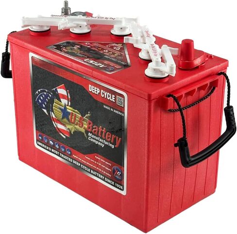 Set of 4 | US Battery US12VXC2 12 Volt 155 Ah Deep Cycle GC12 Battery ~ Replaces T-1275 T1275 in Saudi Arabia