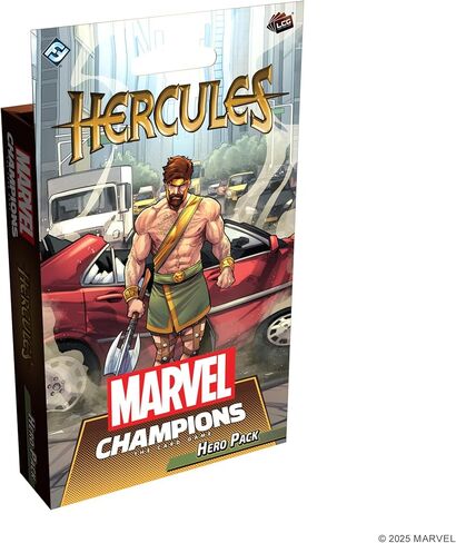 Asmodee Marvel Champions The Card Game Hercules Hero Pack - 40 بطاقة قيادة مدمجة مسبقًا، لعبة استراتيجية تعاونية للأطفال والكبار، للأعمار من 14 عامًا فما فوق، 1-4 لاعبين، 45-90 دقيقة من وقت اللعب in Kuwait