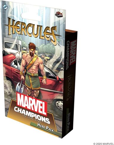 Asmodee Marvel Champions The Card Game Hercules Hero Pack - 40 بطاقة قيادة مدمجة مسبقًا، لعبة استراتيجية تعاونية للأطفال والكبار، للأعمار من 14 عامًا فما فوق، 1-4 لاعبين، 45-90 دقيقة من وقت اللعب in Kuwait