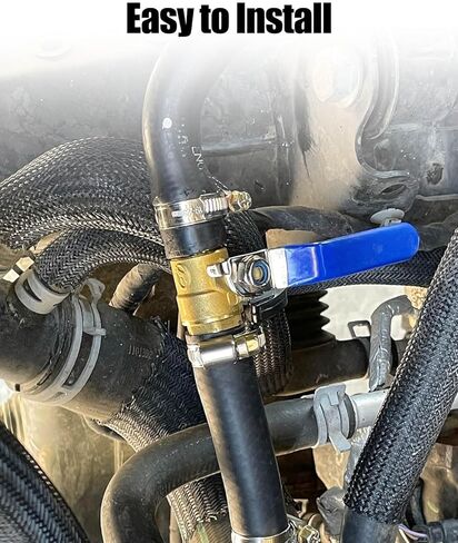 A/C HACK KIT w/Clamps Hose Shut Off Valve Fits for Ram 2019 2020 2021 2022 1500 2500 3500 Trucks Gas & Diesel, Heater Core Blend Door By-Pass Mod Fix Solving Weak/Warm Air Conditioning in Kuwait