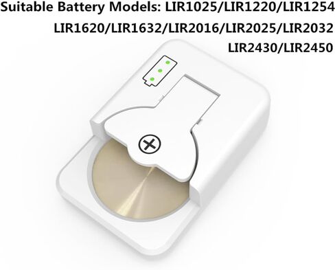 USB C خلايا العملة زر شاحن بطارية ل LIR1025/1220/1254/1620/1632/2016/2025/2032/2430/2450 زر شاحن بطارية B in Kuwait