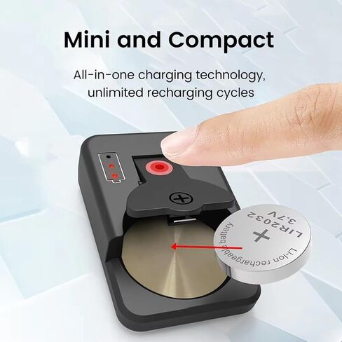 USB C خلايا العملة زر شاحن بطارية ل LIR1025/1220/1254/1620/1632/2016/2025/2032/2430/2450 زر شاحن بطارية B in Kuwait