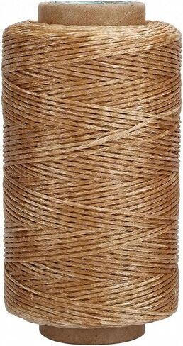 Waxed Linen Thread 150m Dark Brown 1 Spool Hand Sewing Cord for Leathercraft Saddle Stitching Wallet Bag Shoe Repair DIY Hand Stitch Projects in Kuwait