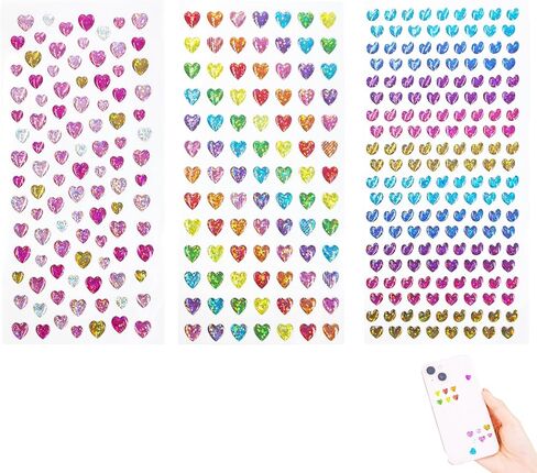 Crystal Glue Star Gem Stickers Colorful Five Pointed Stars Stick On Gems for Crafting Bling Pentagram Star Rhinestone Stickers 3D Self Adhesive Rhinestones Stars Jewels for Crafts Supplies in Saudi Arabia