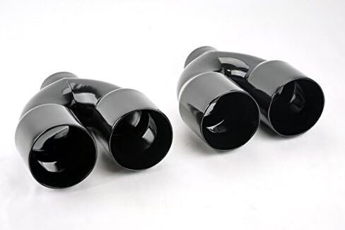 Dual 4.0" Quad Style Gloss Black Exhaust Tips for Dodge Challenger 2008-2023 in Saudi Arabia