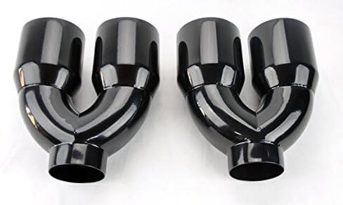 Dual 4.0" Quad Style Gloss Black Exhaust Tips for Dodge Challenger 2008-2023 in Saudi Arabia