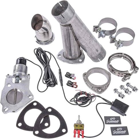 طقم قطع العادم الإلكتروني من Granatelli Motor Sports 303530 - مصنوع من الفولاذ الخفيف - 3.00 بوصة in Kuwait