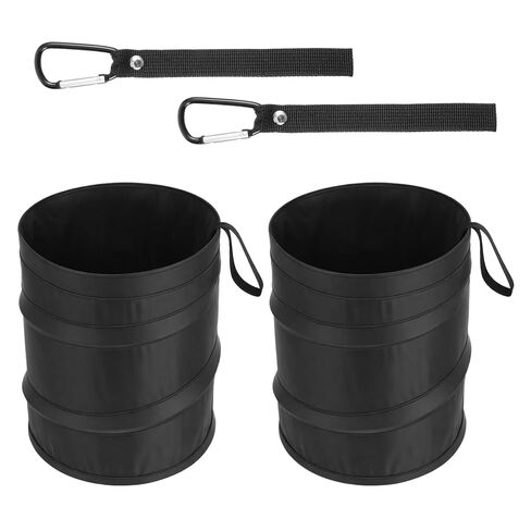 2 Pack Small Foldable Trash Can, Suspended Vehicle Trash Can, Foldable Nylon Trashcan for Cars, Suvs, Trucks, Rvs in Kuwait