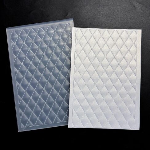 3D Plastic Embossing Folder Template Diamond Pattern Texture 5.75x8.74 Inch for Card Making DIY Scrapbooking Paper Crafting Handmade Crafts Scrapbooking Arts Supplies Scrapbook Decor in Saudi Arabia