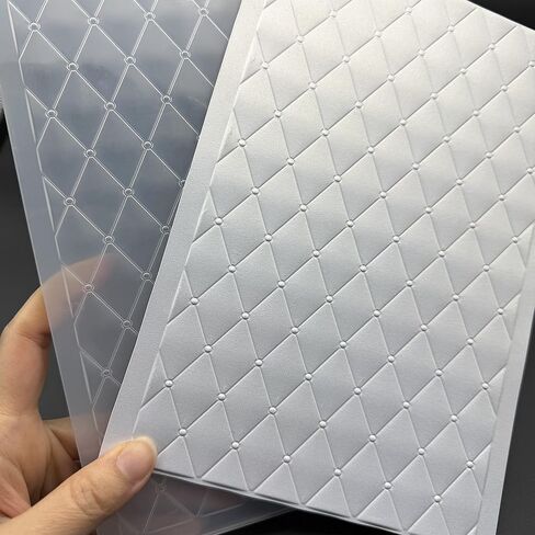 3D Plastic Embossing Folder Template Diamond Pattern Texture 5.75x8.74 Inch for Card Making DIY Scrapbooking Paper Crafting Handmade Crafts Scrapbooking Arts Supplies Scrapbook Decor in Saudi Arabia
