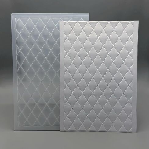 3D Plastic Embossing Folder Template Diamond Pattern Texture 5.75x8.74 Inch for Card Making DIY Scrapbooking Paper Crafting Handmade Crafts Scrapbooking Arts Supplies Scrapbook Decor in Saudi Arabia