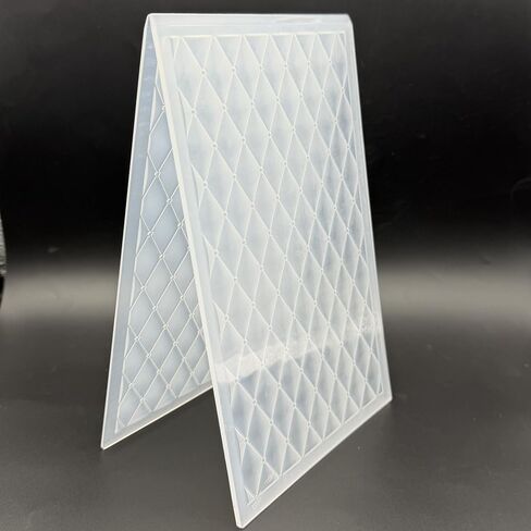 3D Plastic Embossing Folder Template Diamond Pattern Texture 5.75x8.74 Inch for Card Making DIY Scrapbooking Paper Crafting Handmade Crafts Scrapbooking Arts Supplies Scrapbook Decor in Saudi Arabia