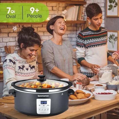 Silicone Slow Cooker Liners & Dividers, 2-in-1 Multi-Purpose Insert for 6-7 Quart Crock-Pots, BPA-Free, Dishwasher Safe, Reusable, Ideal for Simultaneous Cooking (Green&Blue) in Saudi Arabia