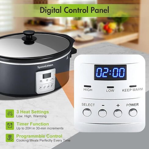Silicone Slow Cooker Liners & Dividers, 2-in-1 Multi-Purpose Insert for 6-7 Quart Crock-Pots, BPA-Free, Dishwasher Safe, Reusable, Ideal for Simultaneous Cooking (Green&Blue) in Saudi Arabia