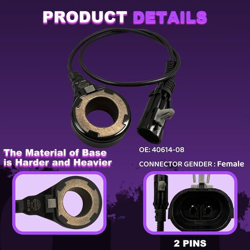 Front 40614-08 + Rear 40615-08 ABS Wheel Speed Sensor for Harley-Davidson Electra Glide Road Glide Road King Street Glide 40614-08 40615-08 Street Glide Wheel 4061408 4061508 in Saudi Arabia