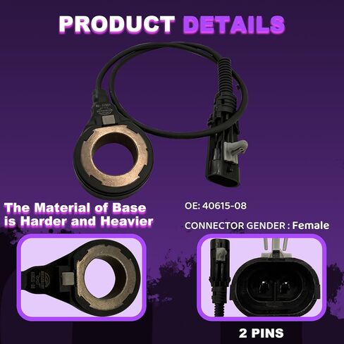 Front 40614-08 + Rear 40615-08 ABS Wheel Speed Sensor for Harley-Davidson Electra Glide Road Glide Road King Street Glide 40614-08 40615-08 Street Glide Wheel 4061408 4061508 in Saudi Arabia