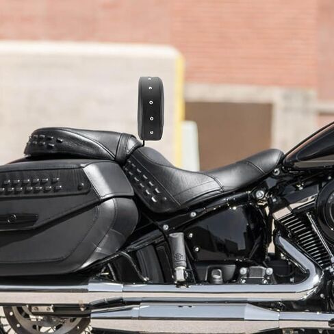 Mofun Driver Backrest Rider Back Rest PU Pad Mount Kit متوافق مع Harley Heritage Softail مع مقاعد المخزون 2018-2025، جلد البولي يوريثان in Kuwait