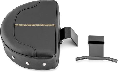 Mofun Driver Backrest Rider Back Rest PU Pad Mount Kit متوافق مع Harley Heritage Softail مع مقاعد المخزون 2018-2025، جلد البولي يوريثان in Kuwait