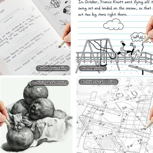 MIPOR PEN LINE Black Fineliner Set 10pcs, Micro-Line Drawing Pens with Multiple Nib Sizes for Art Sketching, Illustration, Technical Drawing in Saudi Arabia