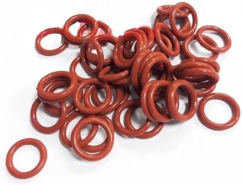 10/50pcs Red Silicone Ring Gasket CS 1.5mm 2mm 2.4mm OD 5~28mm Silicon O Food Grade Rubber O-Ring Vmq Assortment(2.4mm(10PCS),OD 10mm) in Kuwait
