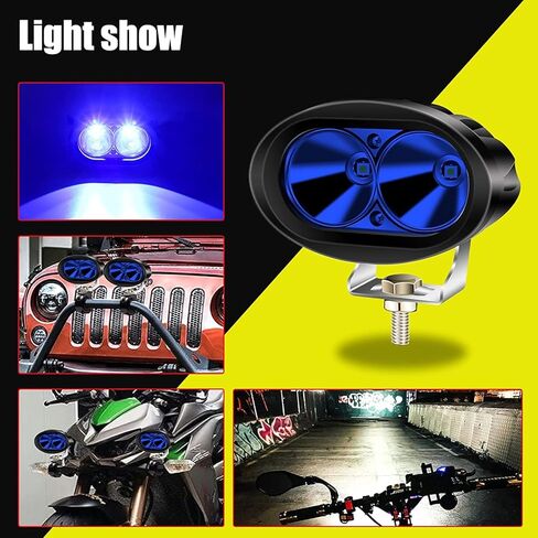 8PCS LED Forklift Light Blue Safety Light,Biqing 20W Warehouse Pedestrian Warning Spot Lights 12V-80V for Motorcycle/Tractor/Forklift in Saudi Arabia