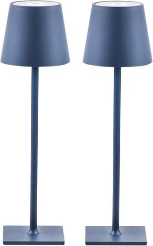 CHLORANTHUS 2 Pack Cordless Table Lamps, 3 Colors Stepless Dimming, 5000mAh Rechargeable Battery LED Desk Lamp for Bedroom/Couple Dinner/Desk/Cafe/Dining Room/Terrace in Saudi Arabia