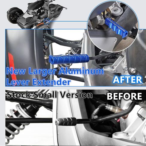 Aluminum Forward/Reverse Gear Shift Shifter Lever Extender for Can Am Ryker 600 900 Ace Rally Edition Sport 2019-2025 Models Shift Accessories(Blue Style) in Kuwait