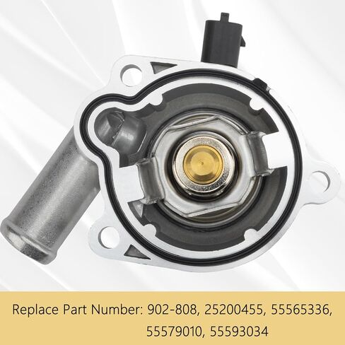 Aluminum Coolant Thermostat Housing Assembly Compatible with Chevy Cruze, Cruze Limited, Sonic, Trax, Replace 902-808 25200455 55565336 55579010 55593034 in Saudi Arabia
