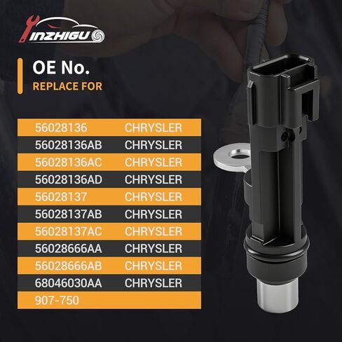 مستشعر موضع العمود المرفقي 907-750 متوافق مع Je-ep Grand Cherokee/Dodge Dakota Durango Ram 1500 4.7L V8 (1999-2013) يستبدل 56028666AA 56028136AC 56028137 235-1136 بواسطة YINZHIGUO in Kuwait