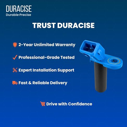 مستشعر موضع العمود المرفقي للمحرك من DURACISE متوافق مع 2011-2019 Ford Fiesta 1.6L، استبدل #BE8Z-6C315-A، 1110834، PC914، 5S15189، 962-042، SS12128 in Kuwait