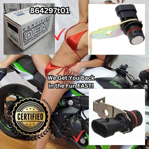 (تم تحديث 2025) جزء استبدال OEM معتمد 864297t01 - مستشعر موضع الكرنك - تم اختبار PowerSport مضمون 100% - لـ Mercruiser 305-350 GM V8 5.0L 5.7L 6.2L 1998-2010 VP 3858979 in Kuwait