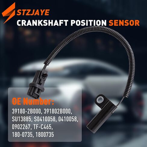Crankshaft Position Sensor 39180-2B000, Engine Crank Shaft Sensors Replacement Compatible with Hyundai for Kia for Accent Rio 2012-2019 for Elantra Soul for Tucson Forte 907-787 (39180-2B000) in Kuwait
